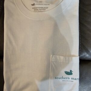 0Southern Marsh White Long Sleeve Tee